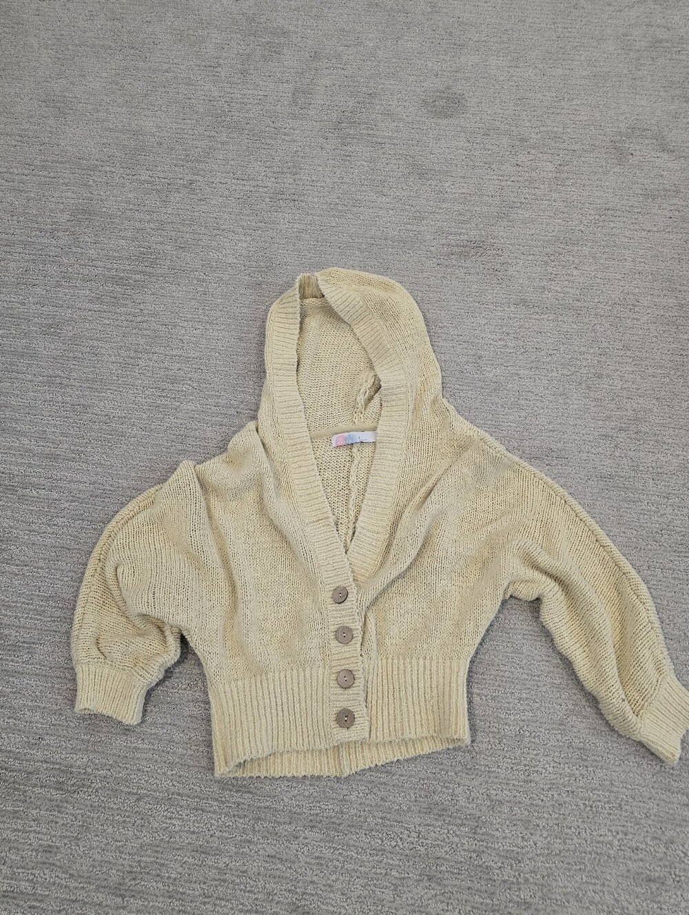 Free People Slouchy Chunky Knit Cardigan With Hood - Picture 5 of 6